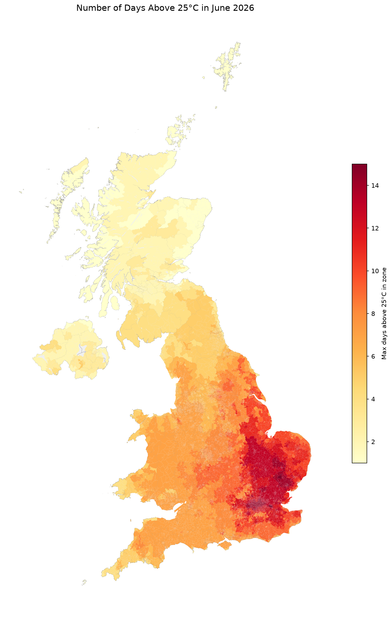 How widespread was heat exposure in June 2026?